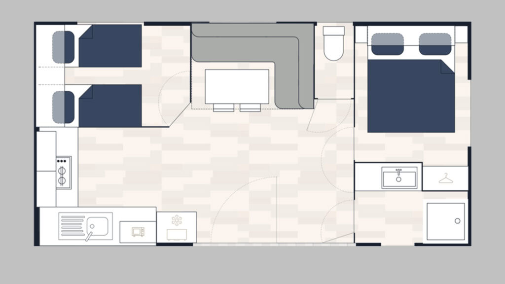 2 zimmer 1