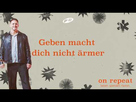GEBEN MACHT DICH NICHT ÄRMER | ON REPEAT | DAVID ROMINGER