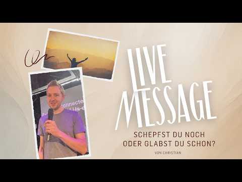 Christian Hirsch I 12. Juli 2026 - Schepfst du noch oder glabst du schon?