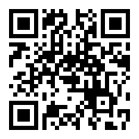 QR-Code mit schwarzen und weißen Quadraten auf weißem Hintergrund.