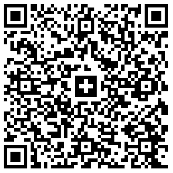 QR-Code für Banküberweisungspende, sichtbar in der Mitte des Bildes.